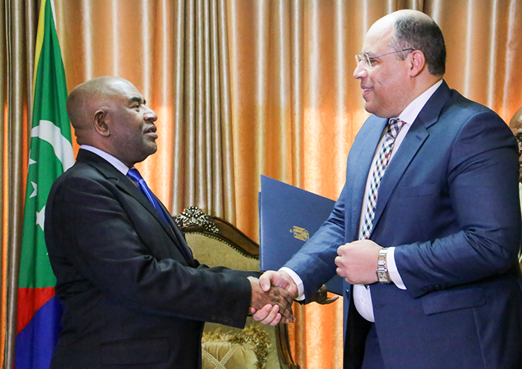 image Diplomatie / Les ambassadeurs du Pakistan et d’Egypte reçus à Beit Salam